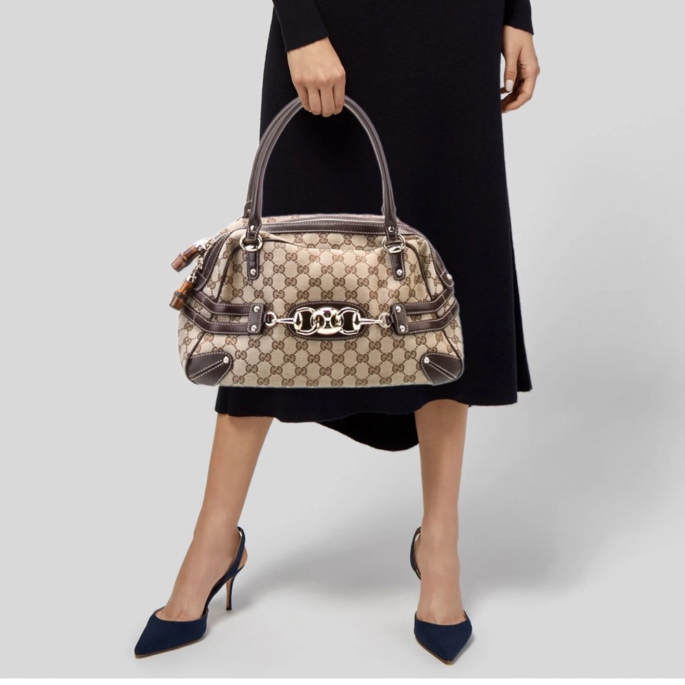 Gucci Beige and Brown Shoulder Bag